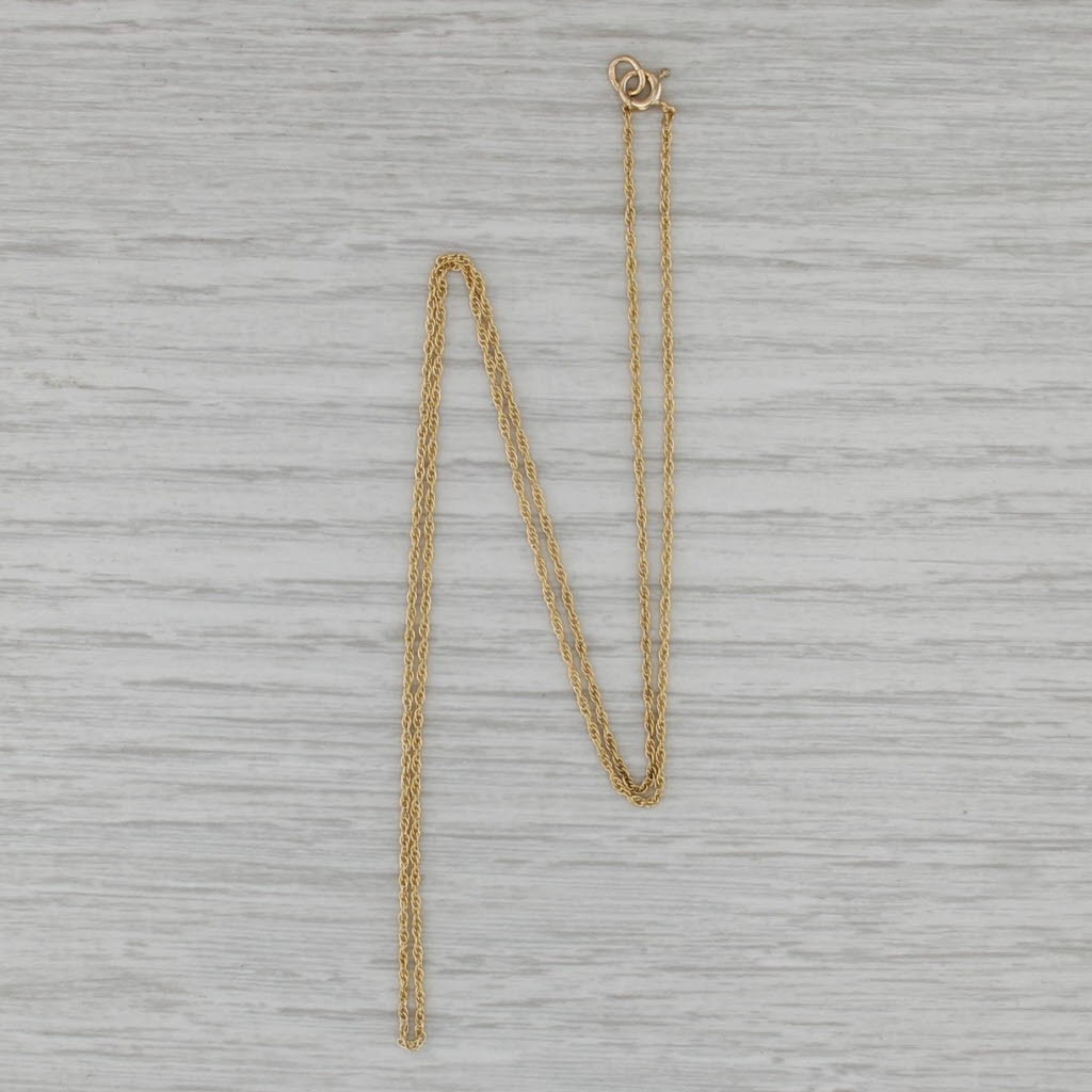 17.75″Rope Chain Necklace 0.9mm