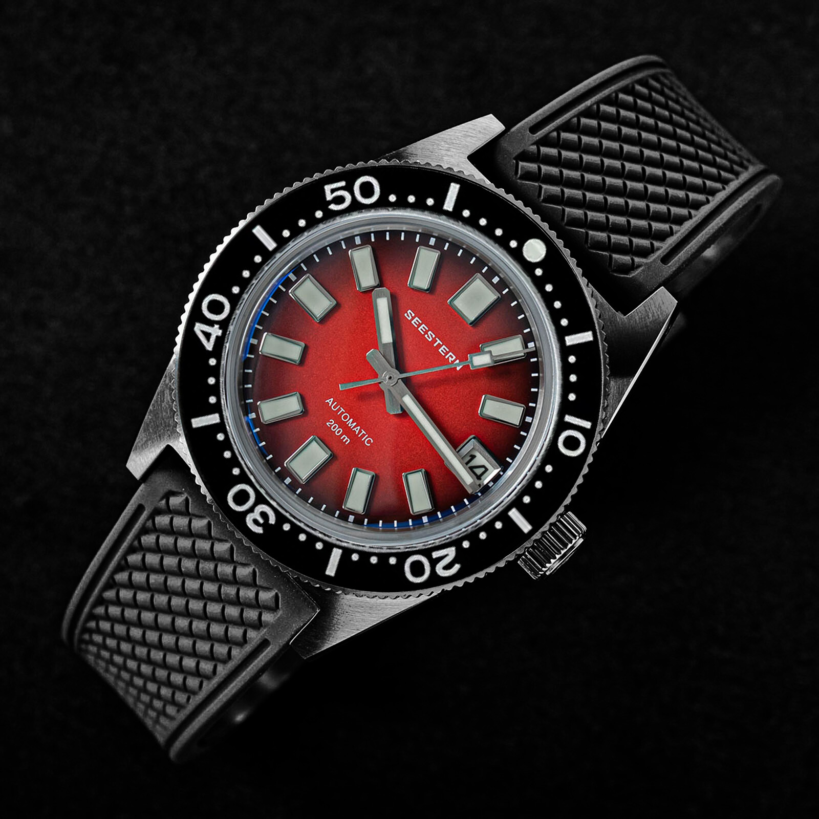 Seestern V3 62MAS 20ATM Genuine Ceramic Bezel 200m DIVER’S Watch SE2021-D62S-RK
