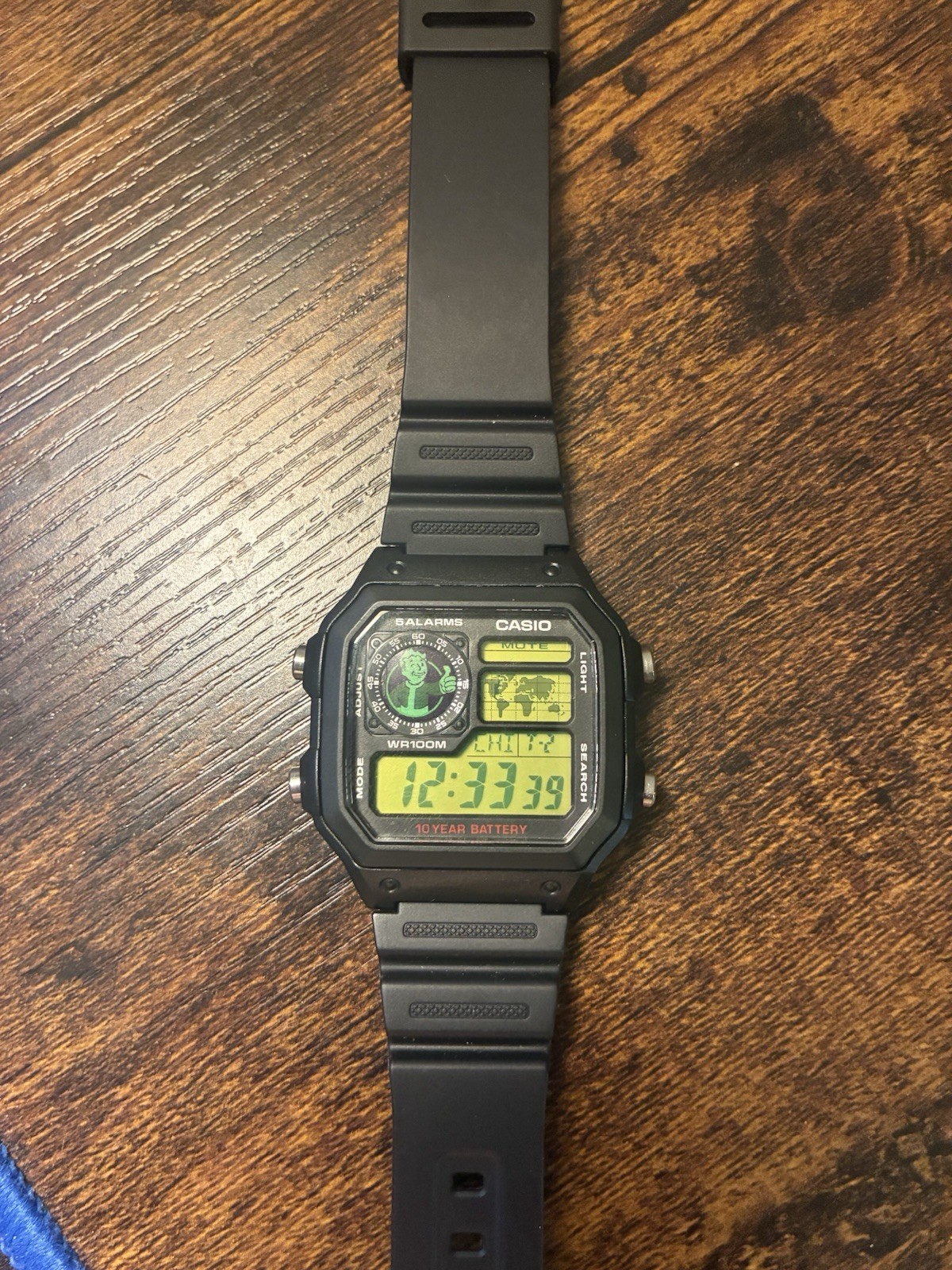 Custom Casio Royale Fallout Pip-Boy Mod Watch AE1200