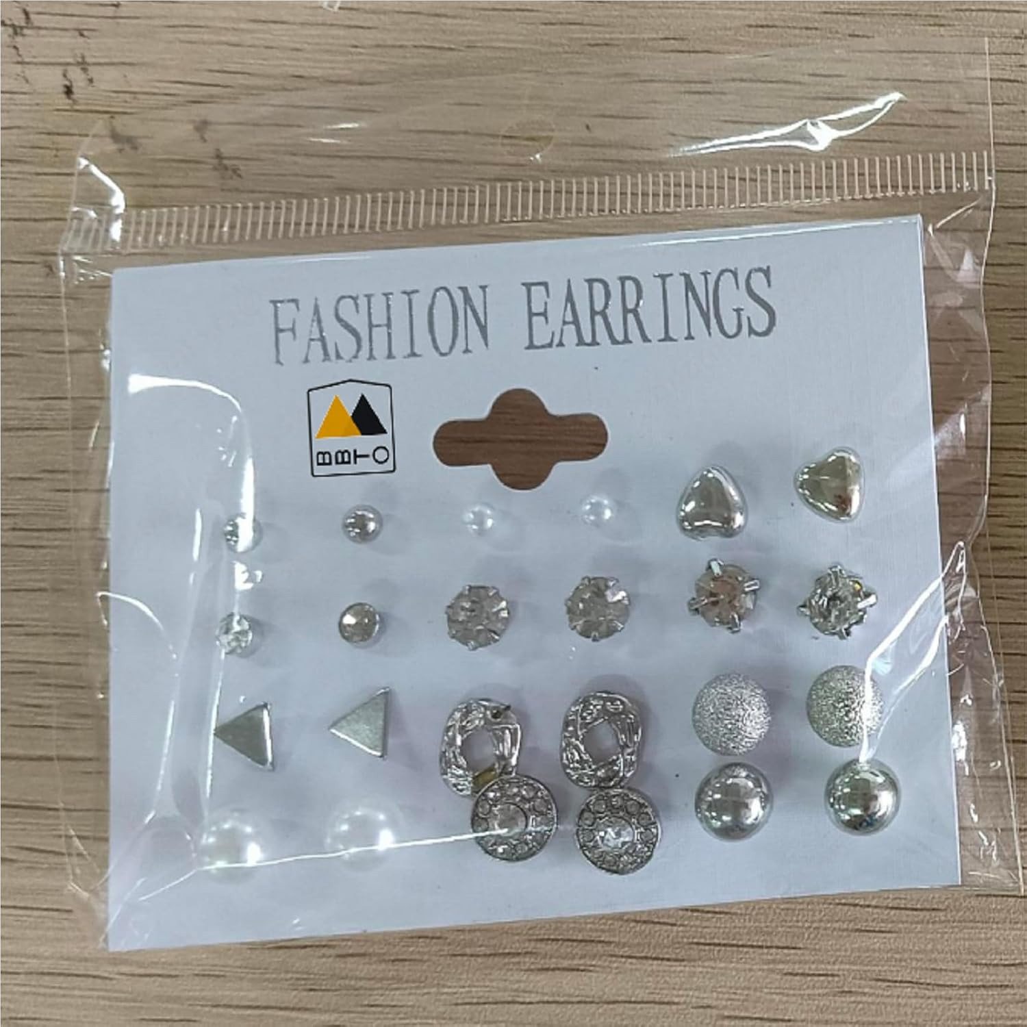 24 Pairs Stud Earrings Crystal Pearl Earring Set Ear Stud Jewelry for Women Men