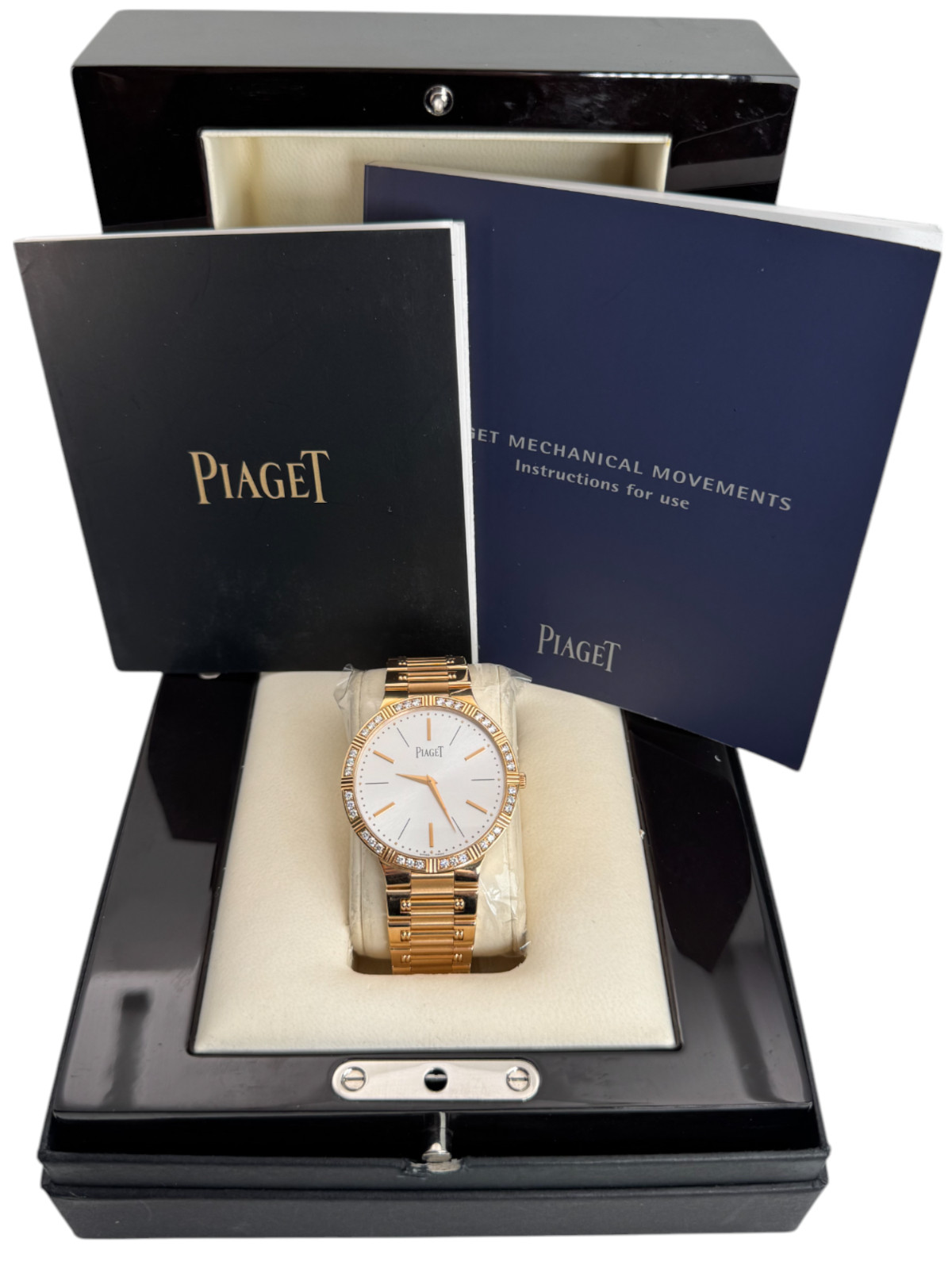 Piaget Dancer Reference P10444 18k Rose Gold with Box & Service Receipt Manual