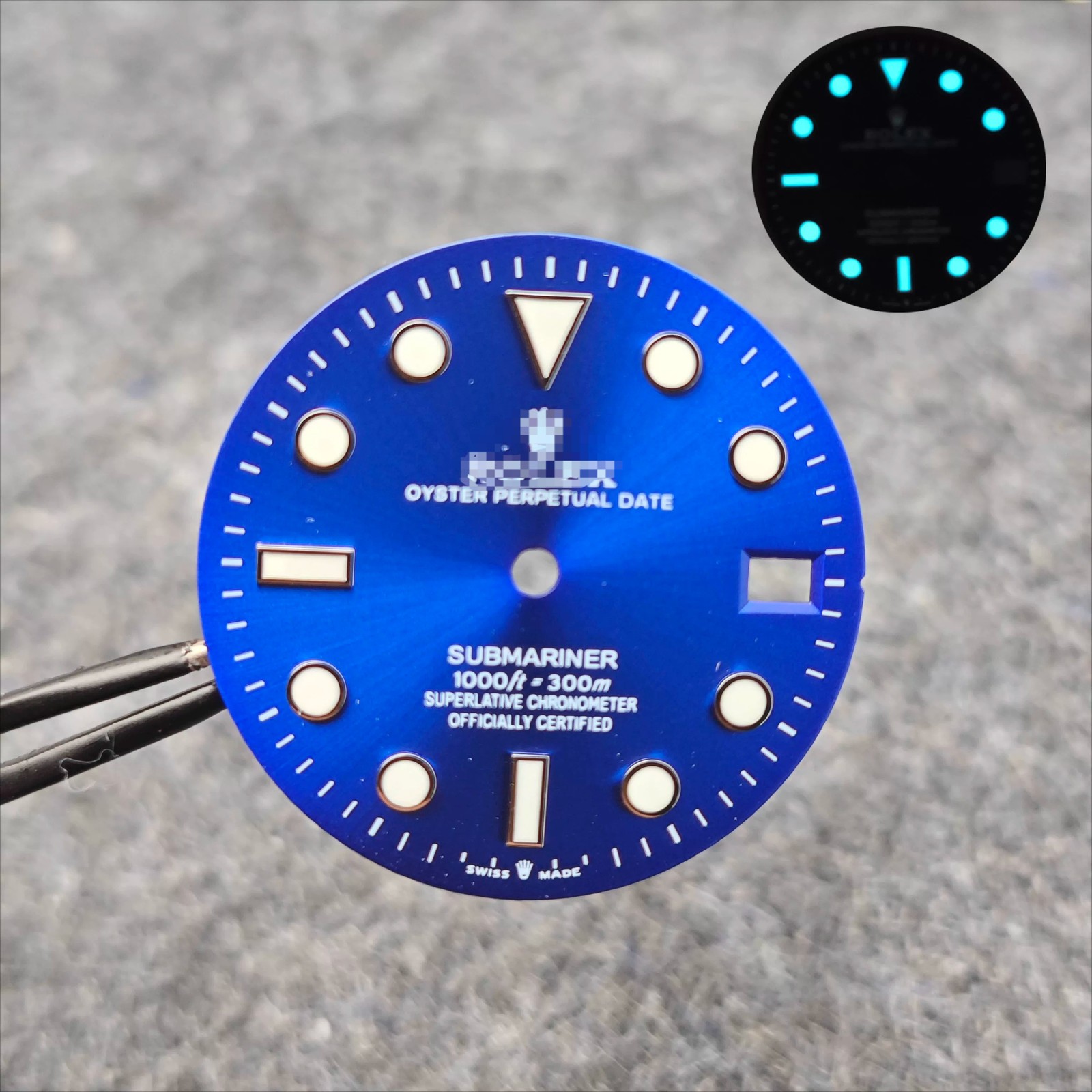 Luminous literal 28.5mm dial suitable for Rolex Submariner NH35 movement