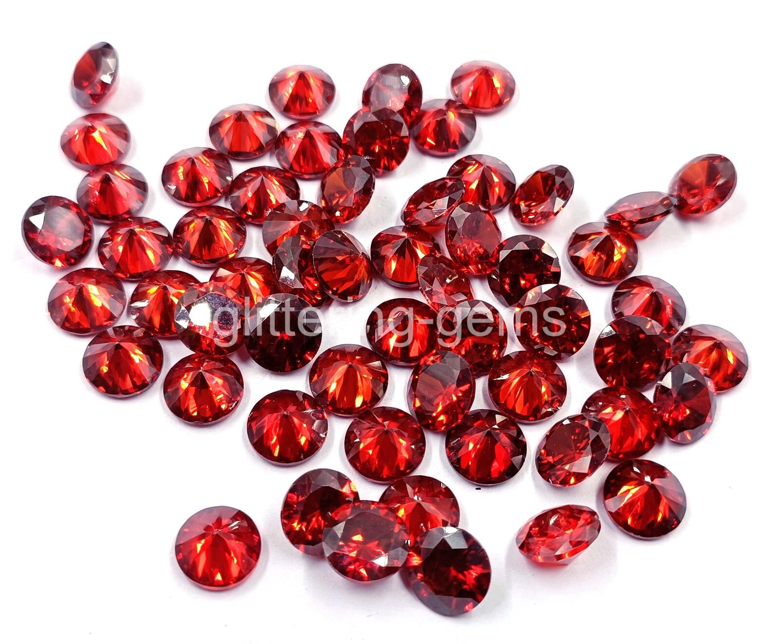 Natural Red Ruby Round Cut 10×10 mm Size Lot IGL Certified Loose Gemstone M25