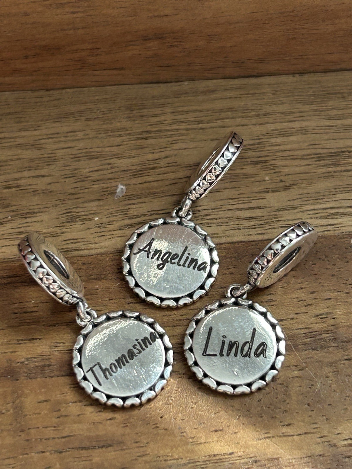 Custom Name / Text S925 Sterling Silver Charm Personalized Engraved Custom Text