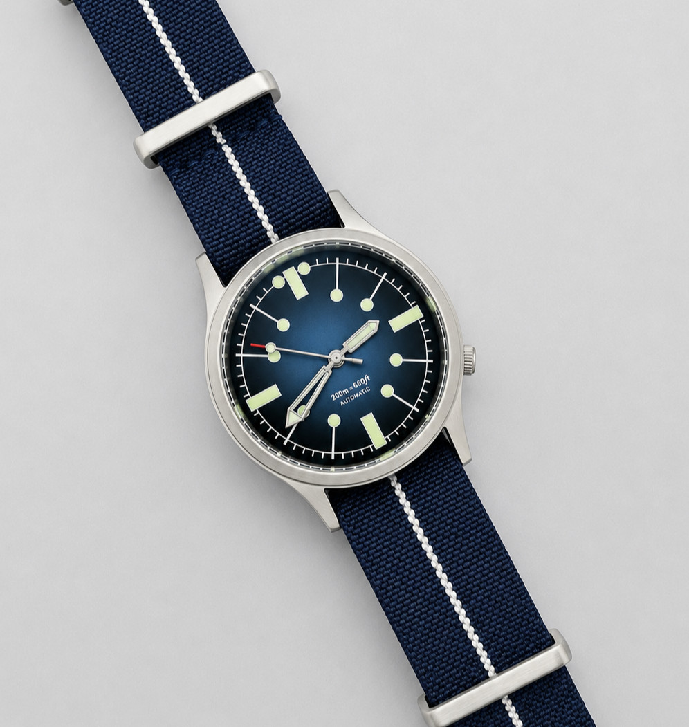 37mm Titanium Watch VH31 Quartz NATO Strap Custom Mod Tactical Military Field