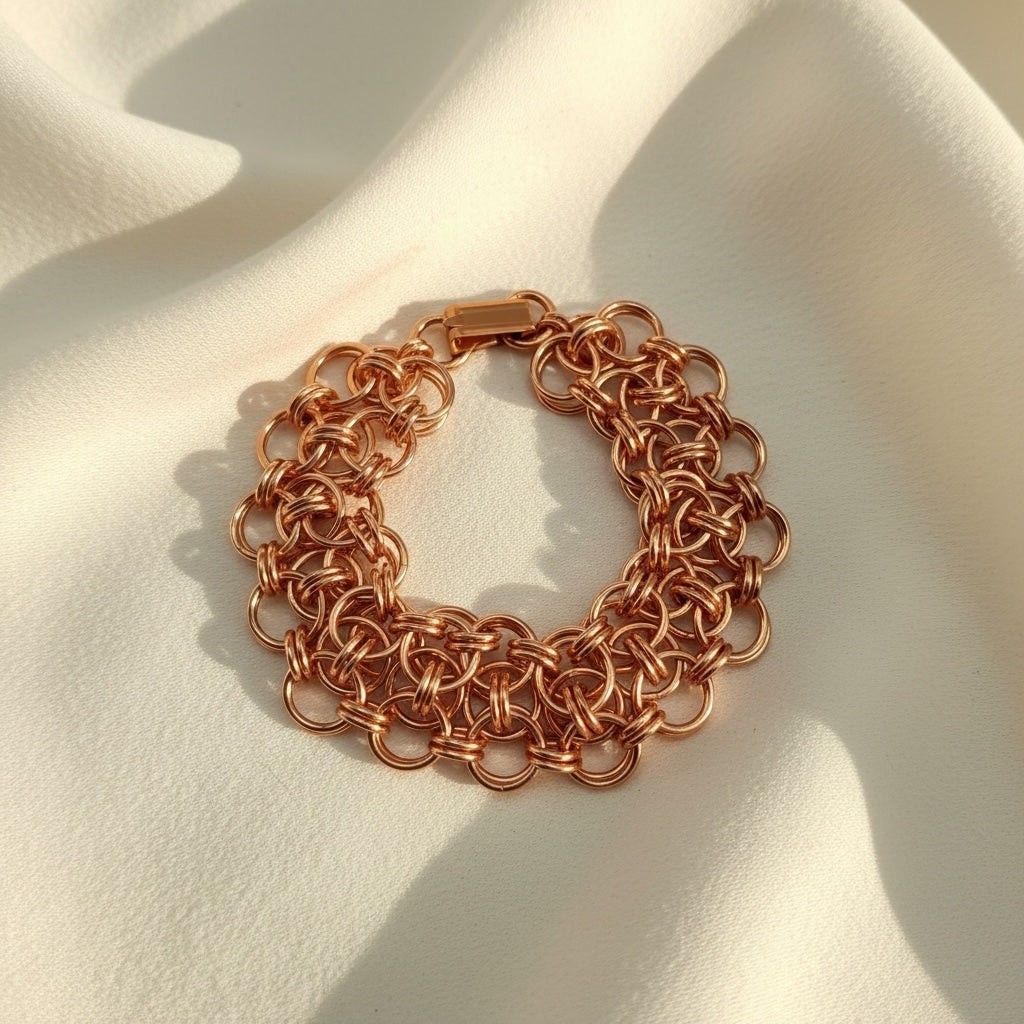 Pure Copper Bracelet • 20mm • Ladder Helm • Choice of Clasp
