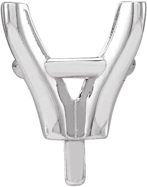 10K White Gold Unset Cushion 4-Prong Peg Setting