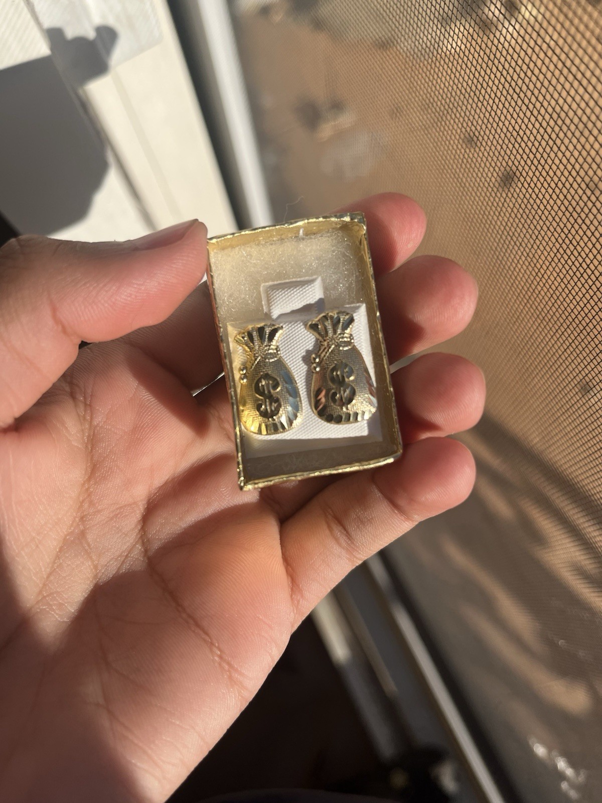Money Bag Earrings