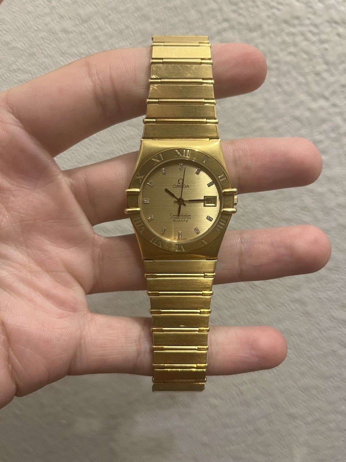 OMEGA Constellation Swiss Made Quartz Vintage Gold Tone 33mm Watch