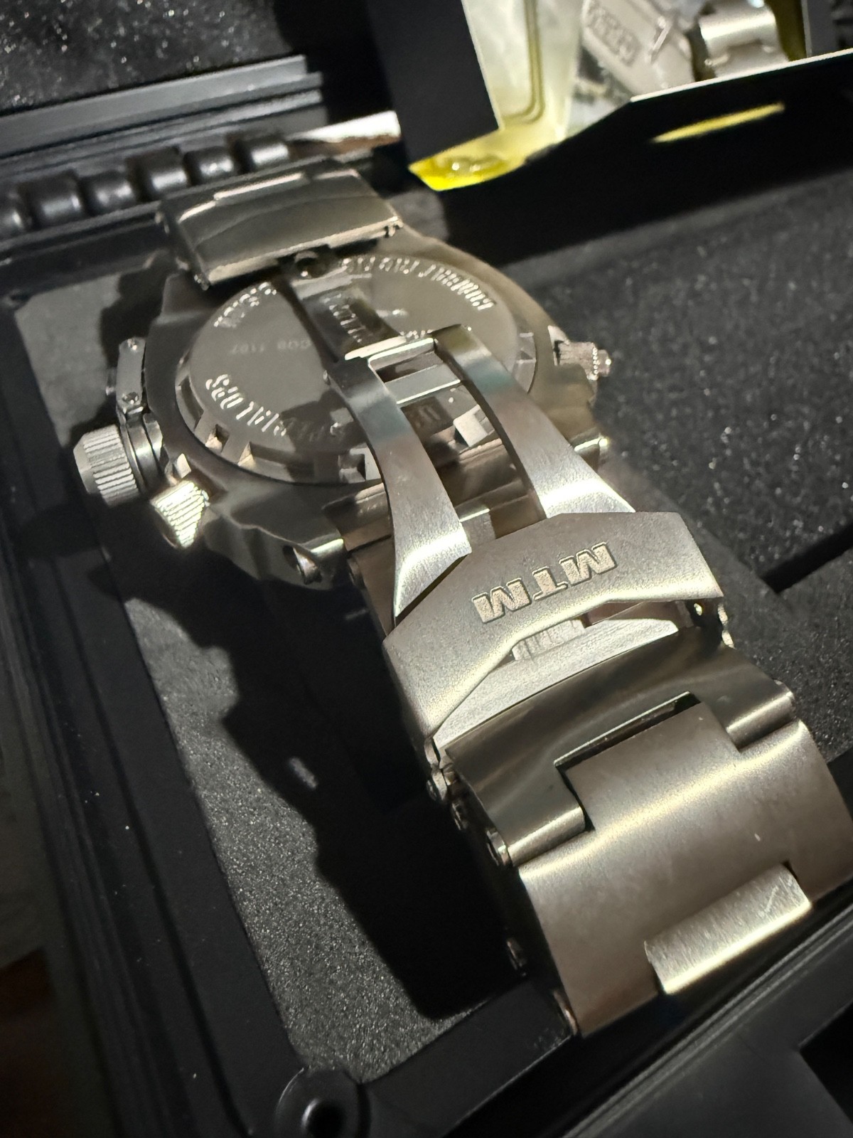 MTM Silver Cobra 47mm, Titanium. Excellent Shape. Few Scratches Shown In Pics.