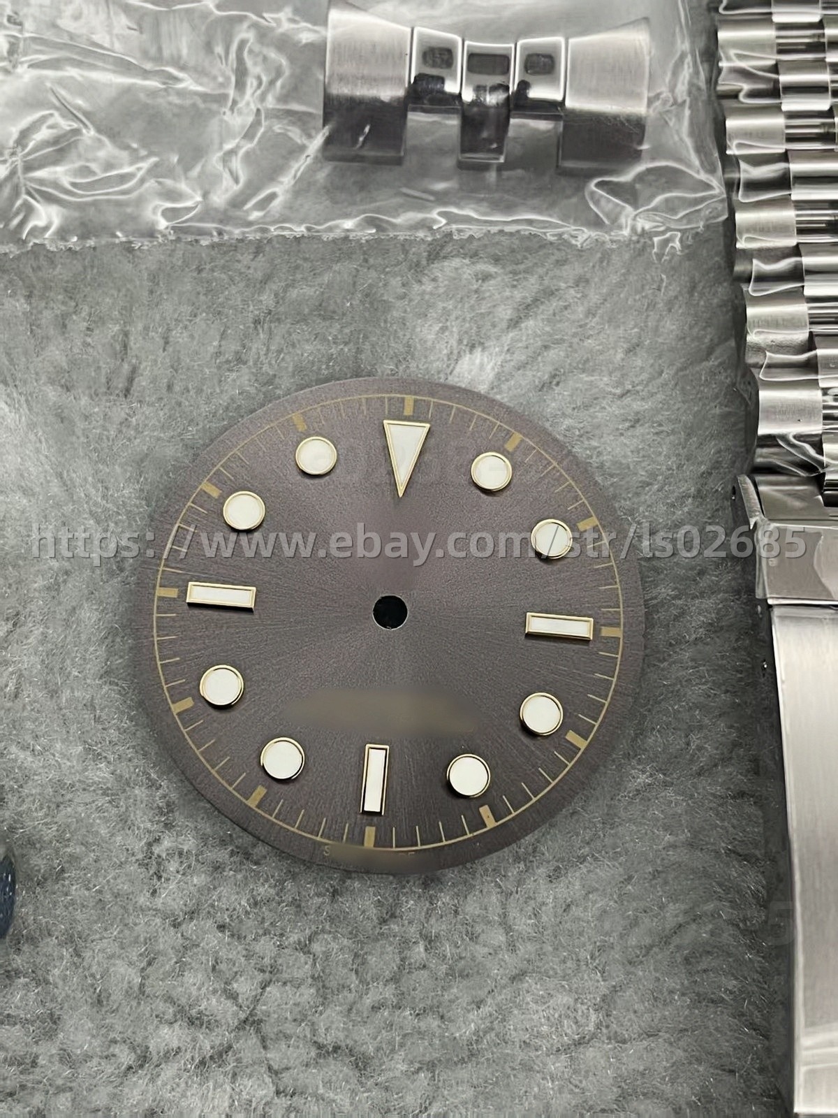 DIY SET for 2824 39MM watch case + dial + hands + Strap sapphire