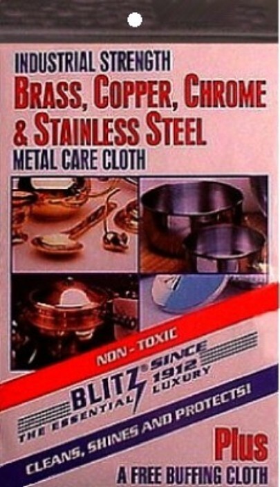Blitz Industrial BRASS Polishing Cloth & Tarnish Eating Rag