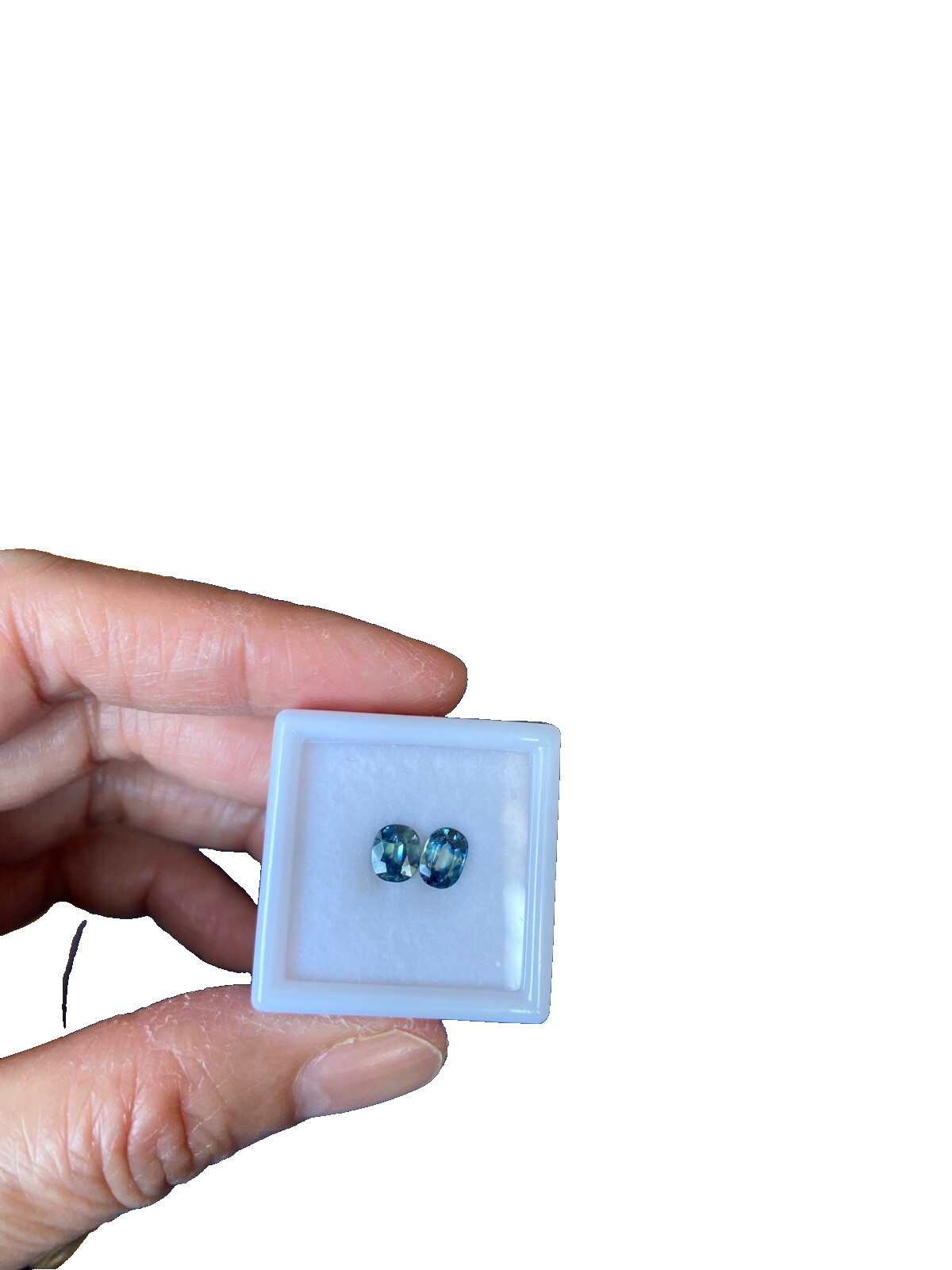 1.35 carats in total for 2 PC. Natural Unheated Blue Color Sapphire