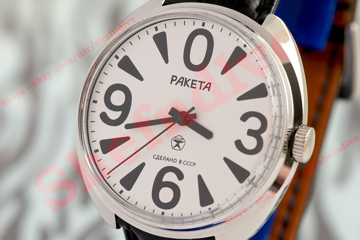 Raketa Big ZERO Vintage Russian USSR mechanical OLD stock wrist watch cal. 2609