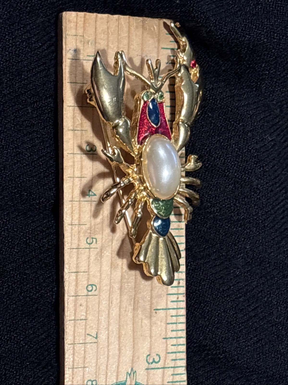 Three Lobster Pins All In Good Condition 1” X 2 & 2” X 1 See Pics & Description