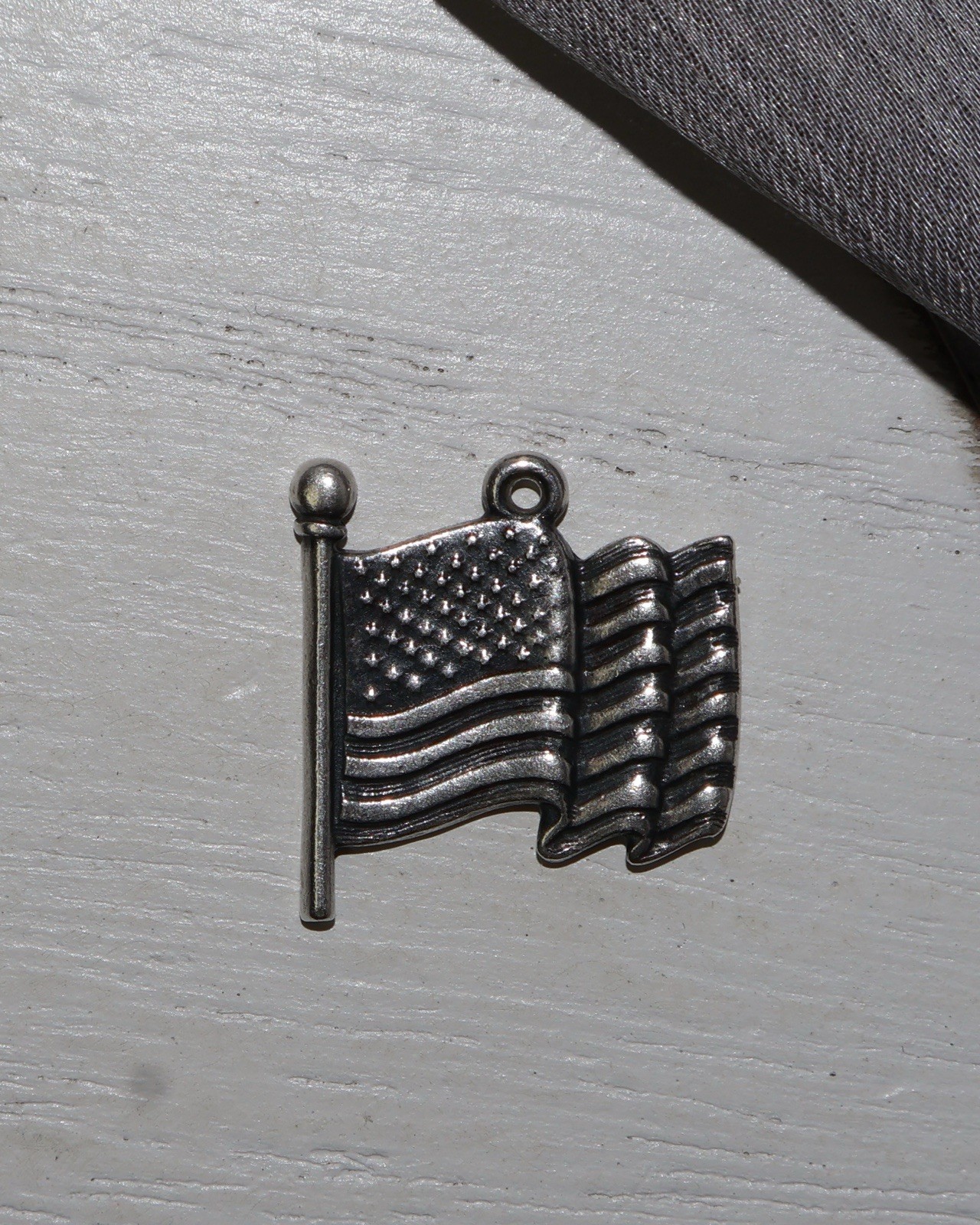 Retired James Avery 925 American Flag Charm 2.5G / 0.7in