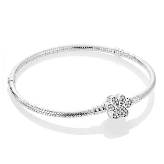 Paw Charm Bracelet, Bracelet For Charm, Pawprint Bracelet