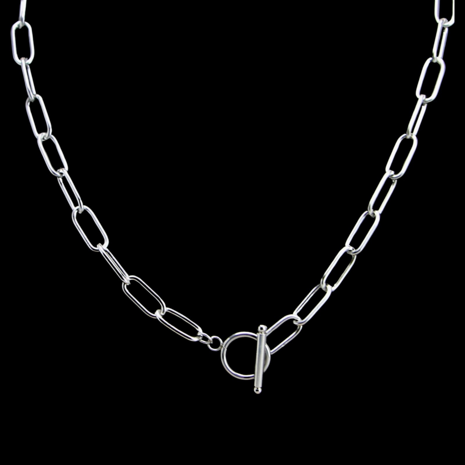 Surgical Stainless Steel Paper Clip Necklace – Select your perfect length!