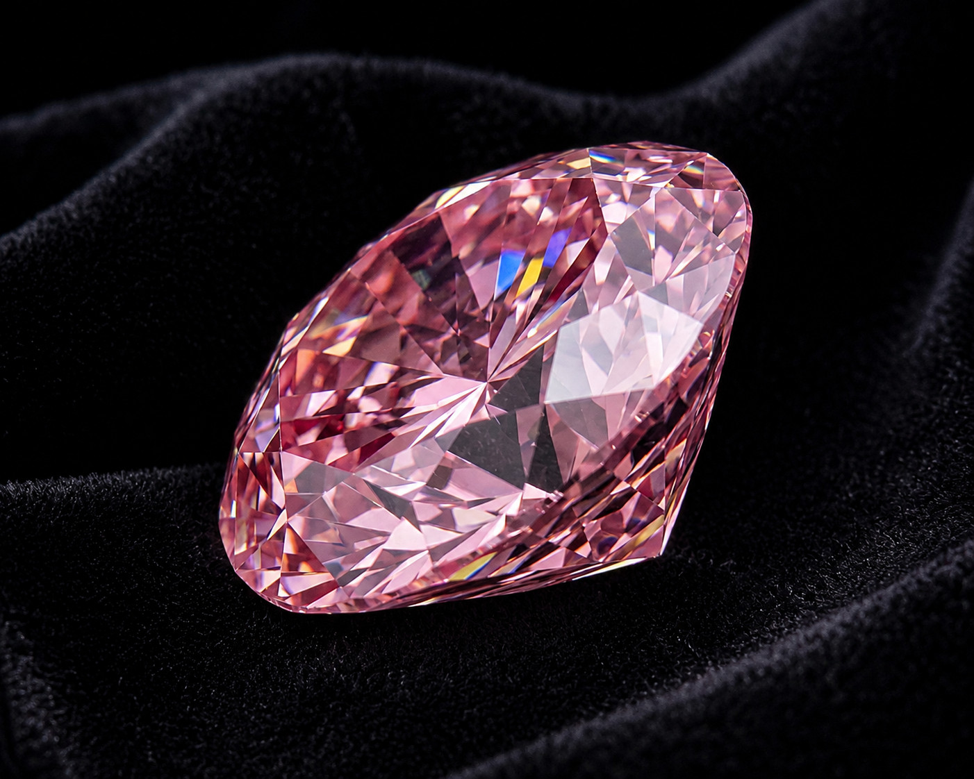 1.5 CT Oval Cut Loose Lab Grown Diamond Fancy Pink Color VVS1 Clarity Loose Gems