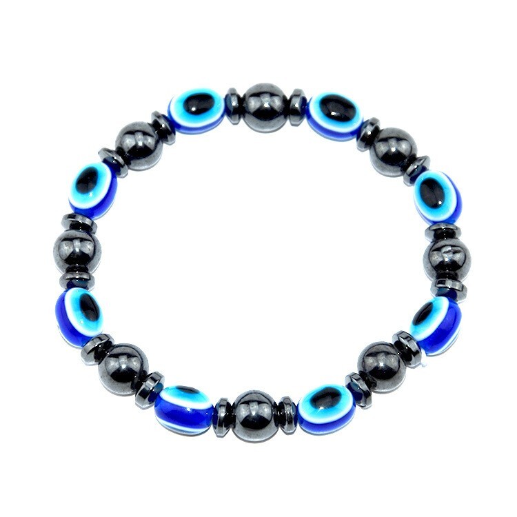 Bulk 50 Bracelets Evil Eye Good Luck Protection Fashion Unisex Fatima Stretchy