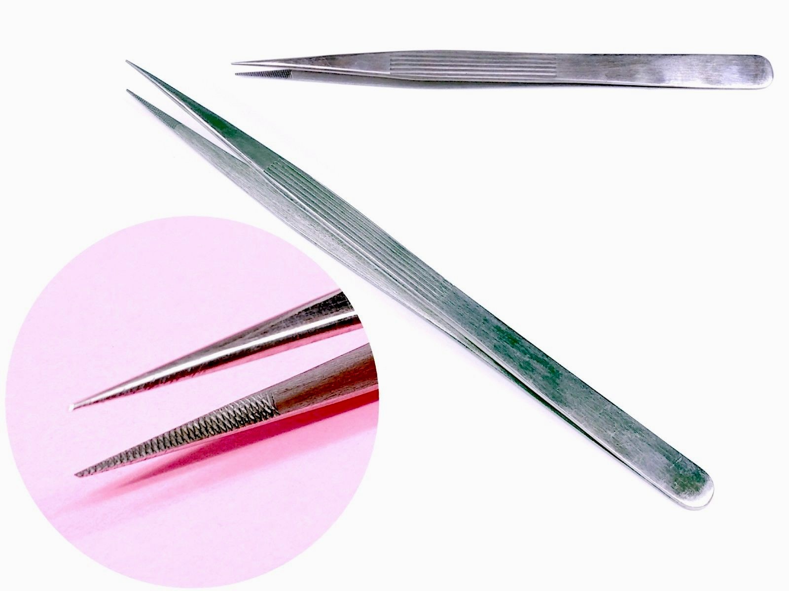 Diamond Tweezers Fine Point Belgium Style Steel Gemstone holder Jeweler