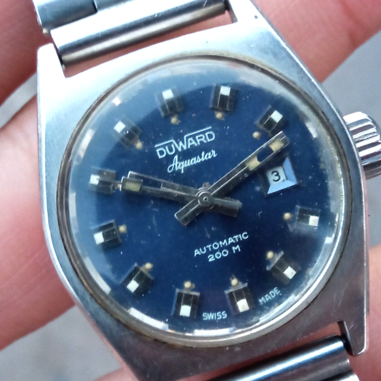 Duward Aquastar Oceanic Automatic Diver 200m / 20 ATM All Steel 28mm Watch