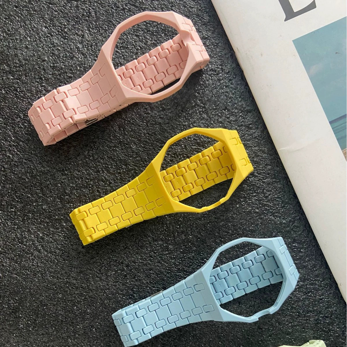 For Swatch X AP Royal Pop Bioceramic Case & Ceramic Band Replacement Mod Parts