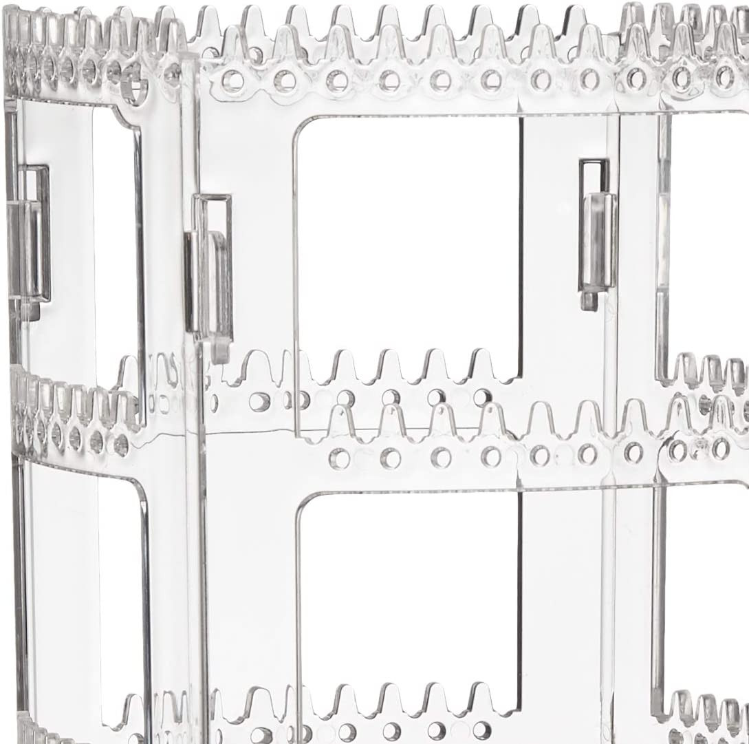 Sooyee 360 Rotating Earring Holder and Jewelry Organizer, 4 Tiers Jewelry Rack D