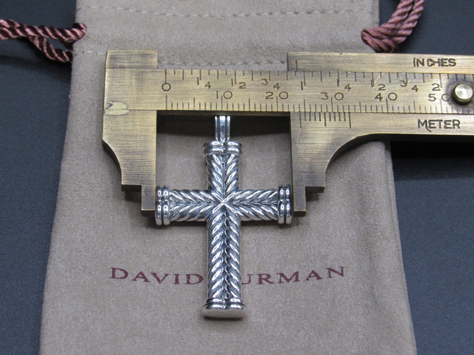 DAVID YURMAN CROSS CHEVRON PENDANT