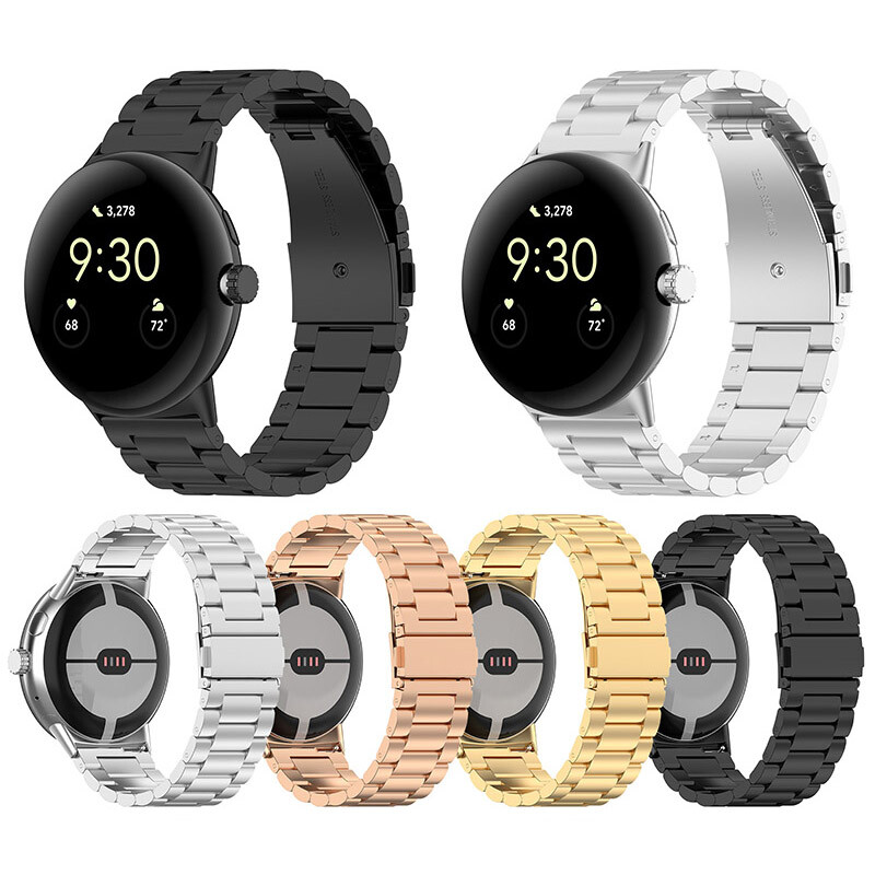 For Google Pixel Watch 3 41/45MM Replacement Metal Strap Stainless Steel Band