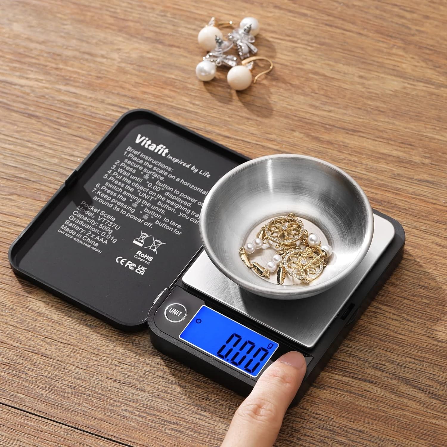 High Precision 500g Digital Scale – Perfect for Kitchen, Coffee, and Jewelry Use