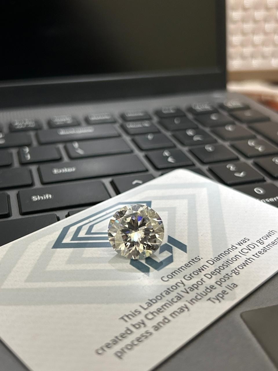 Round Brilliant 4.04 Carat Lab Grown CVD Diamond D Color VVS1 IGI Certified