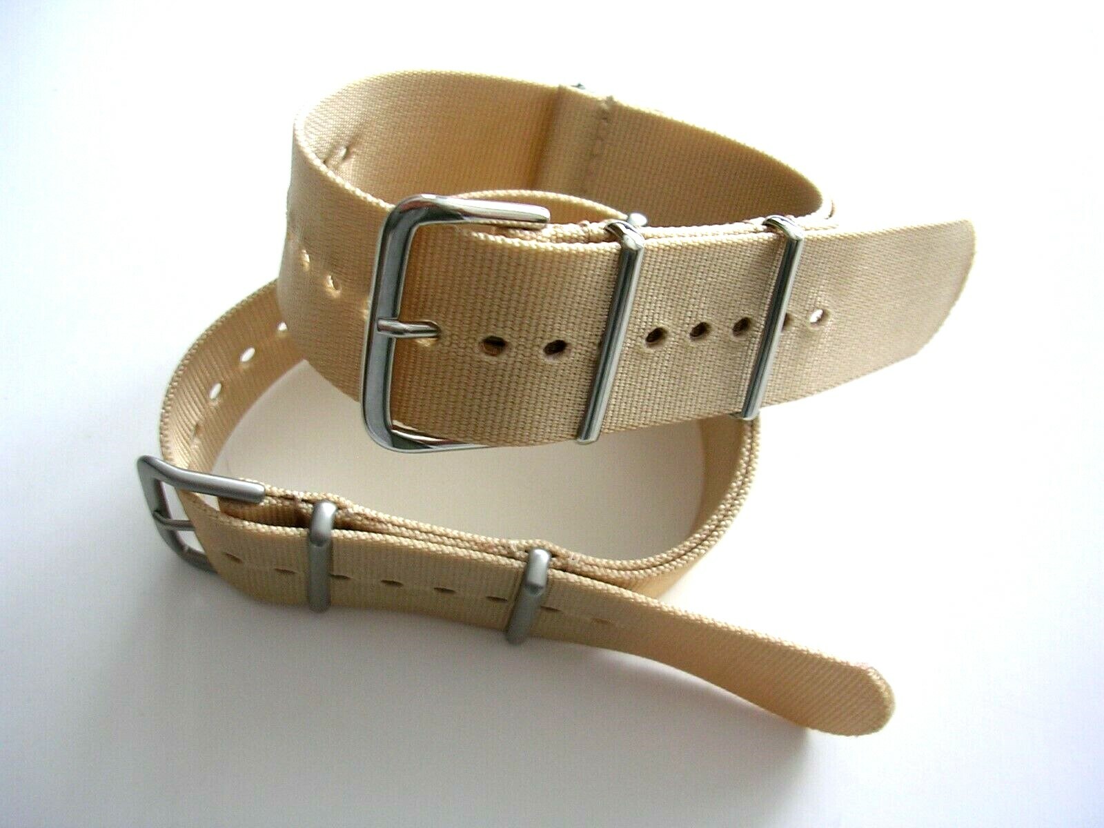 Tan NATO G10 strap prem Ballistic nylon military Mil Spec MoD watchband USA ship