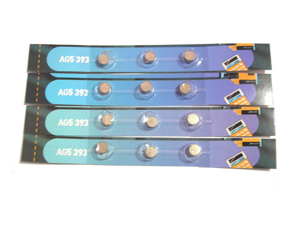 12pcs AG5 393 LR48 LR754 SR48 SR754 Button Cell Battery
