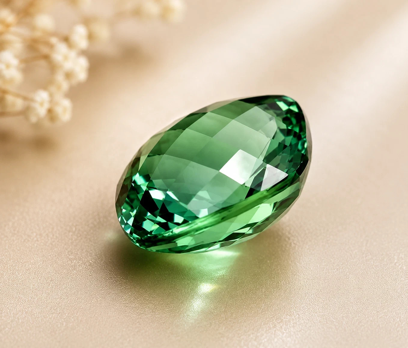 AAA 5.40 Ct ELegant Natural Ceylon Deep Green Sapphire Loose Cushion Gemstone