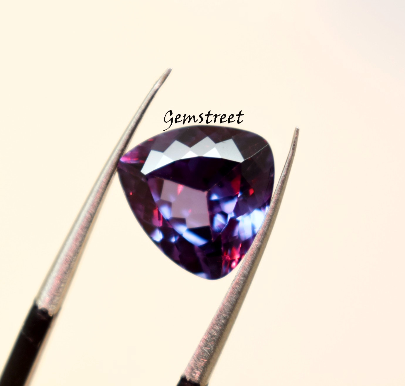 Rare 4 Ct Natural Alexandrite Trillion Cut Amazing Color Change Certified Loose