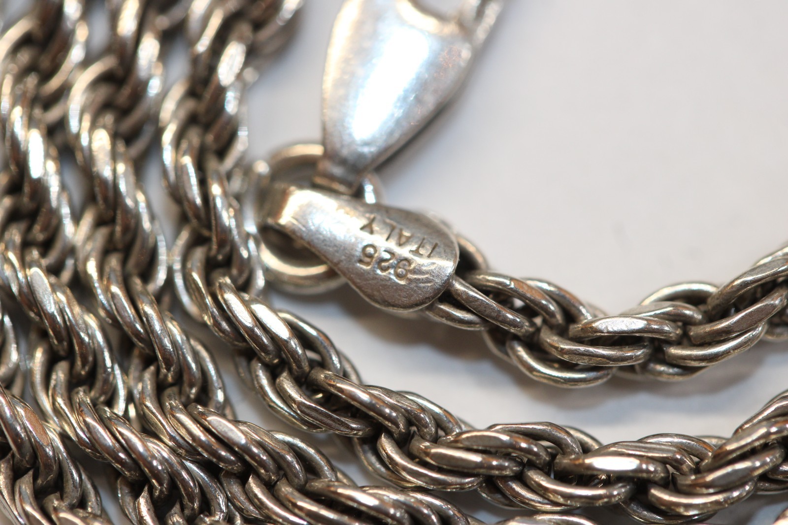 2.75MM Solid Italy 925 Sterling Silver Rope Chain Necklace 14g 20 1/2″ #156