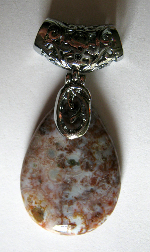 Ocean Jasper Gemstone Teardrop Pendants 1.8″ Long Multiple Colors to Select From