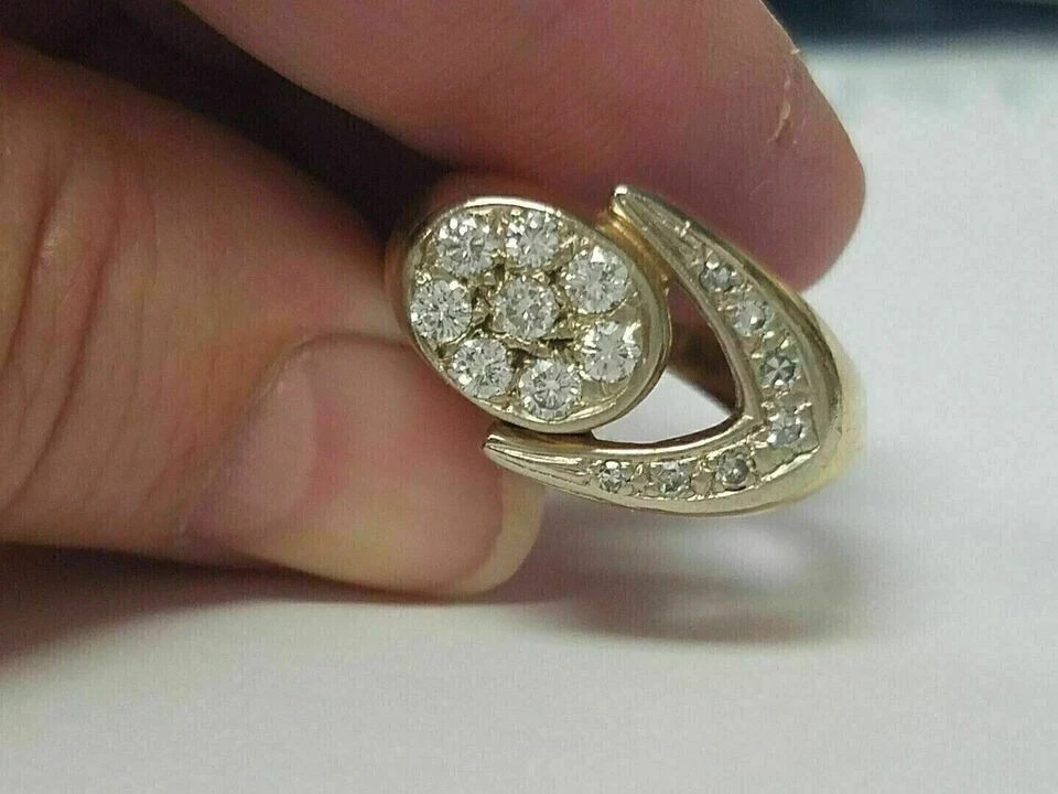 1.50Ct Round Cut Lab Created Diamond Solitaire Wedding Ring Yellow Gold Over