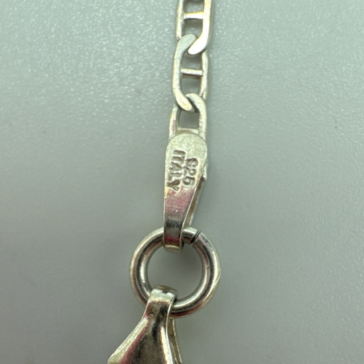 Sterling Silver 925 Italy Marked Mariner Link Chain Sz 7 1/4″ Bracelet 1.4g