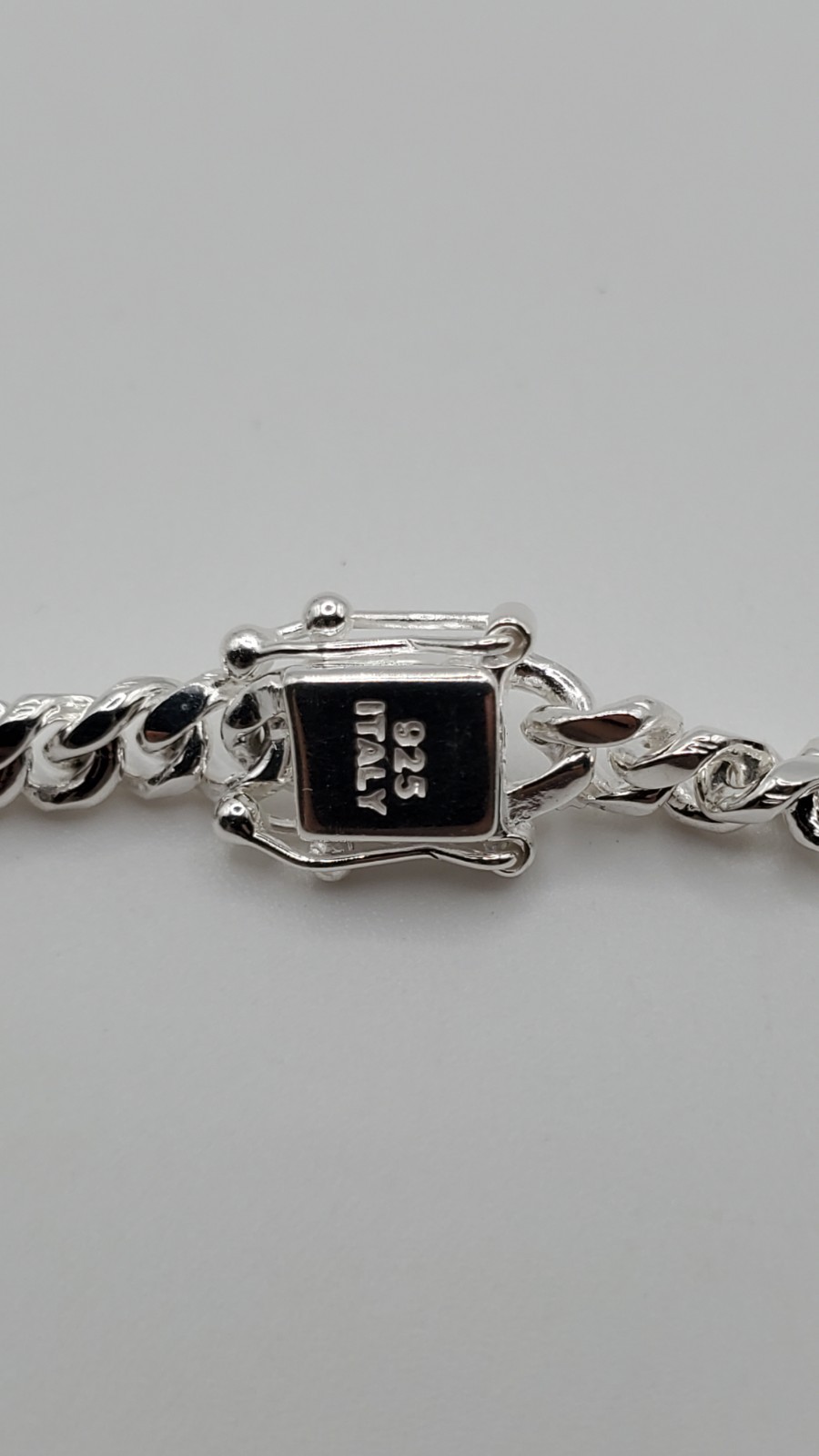 Solid 925 Sterling Silver Miami Cuban Chain 5mm 24″ Box Lock Men Italy, NEW