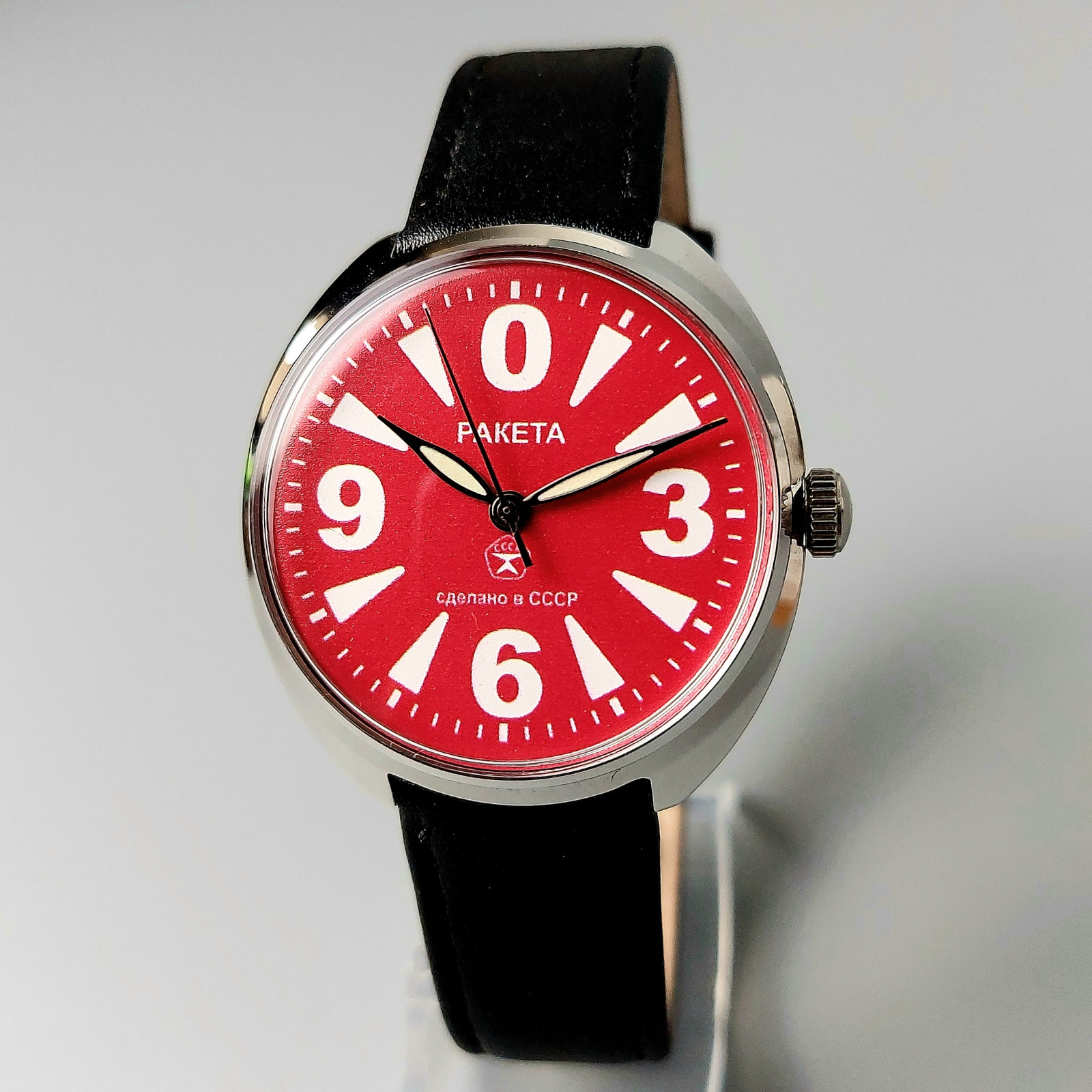 Soviet Wristwatch RAKETA BIG ZERO Vintage Men’s Watch Made in USSR Serviced