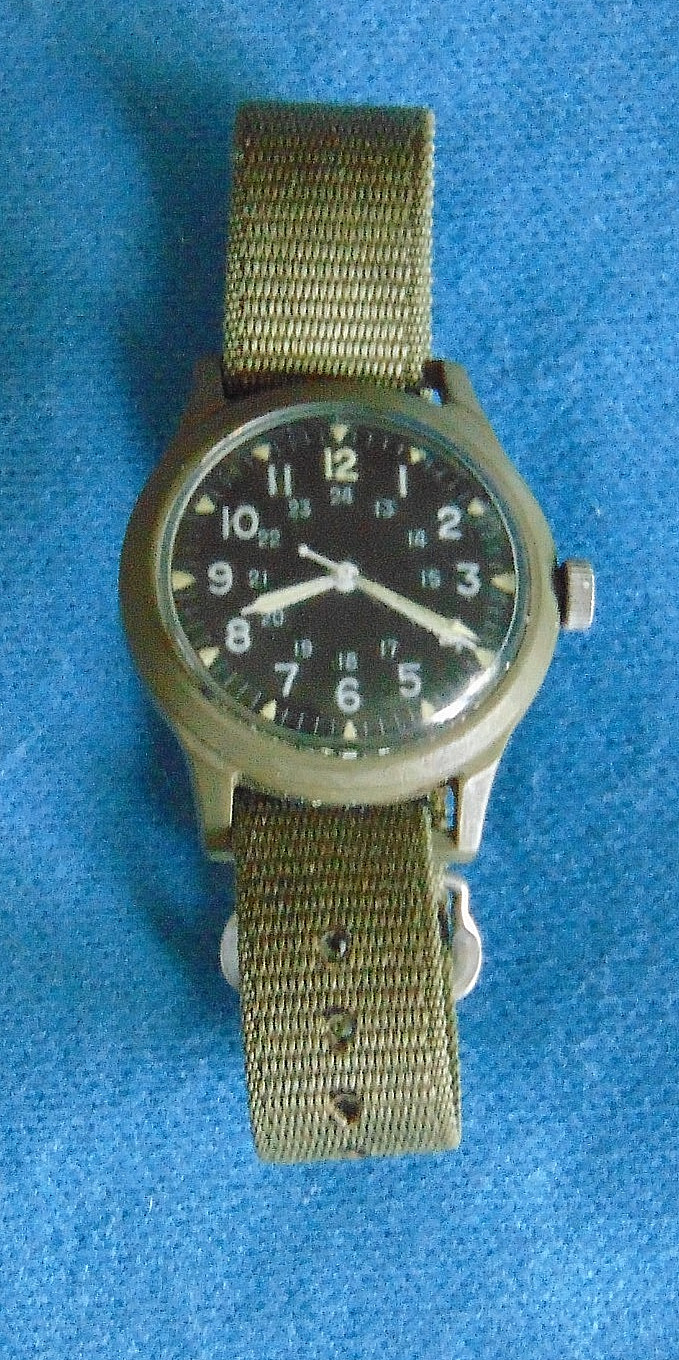 VTG. VIETNAM WAR ERA DATED 1969 BENRUS 46374 WATCH
