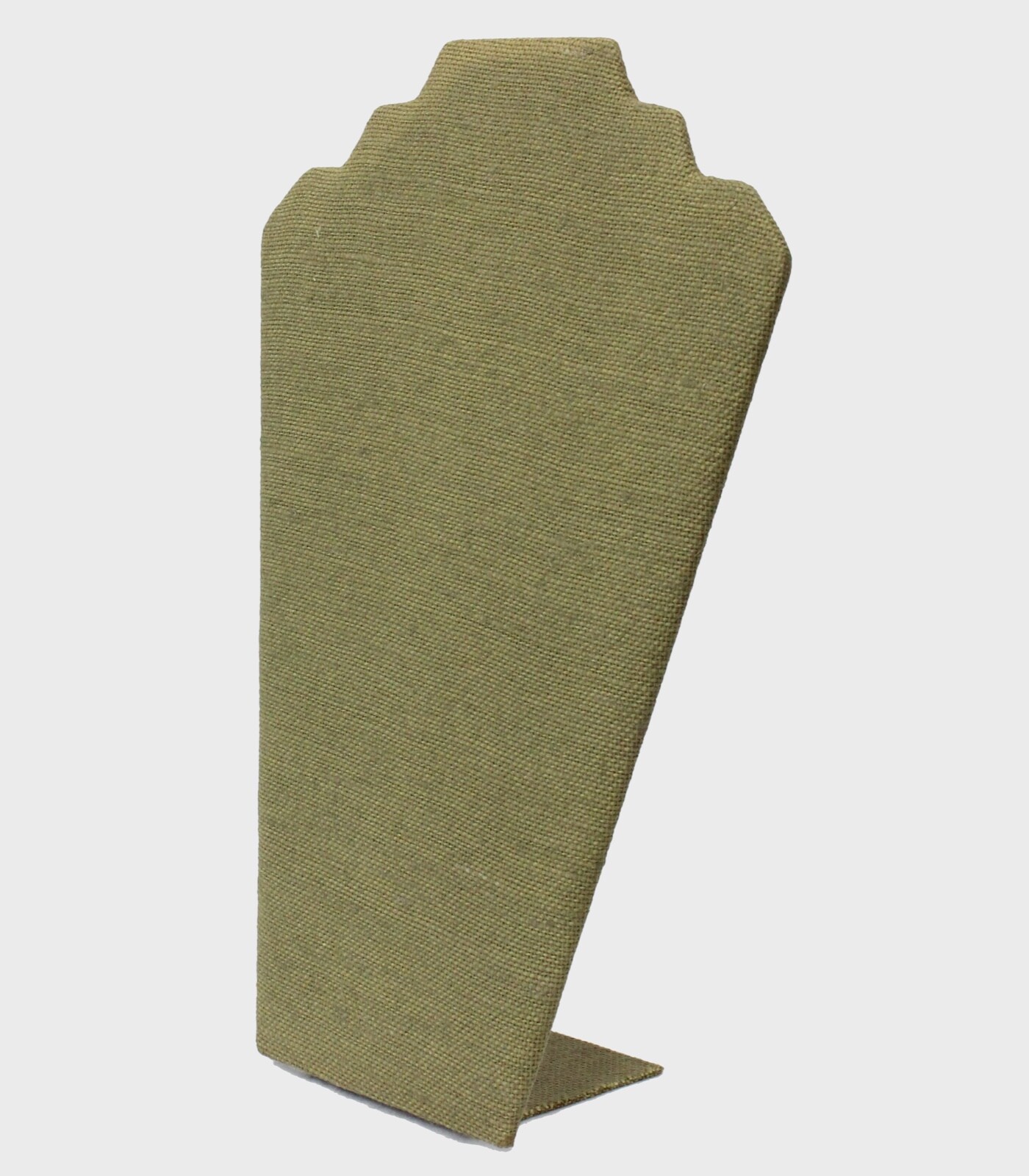 24 pcs Green Jute Necklace Display Stand 2 Dozen Necklace Easel Mannequin