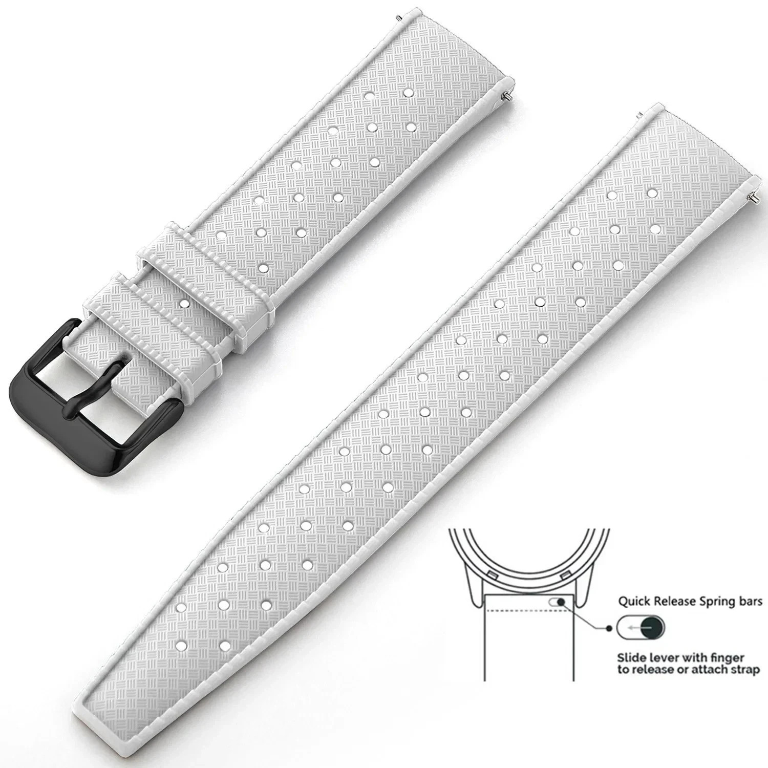 Tropical Silicone Watch Strap Band Quick Release Watch Band 18mm 20mm 22mm Smart
