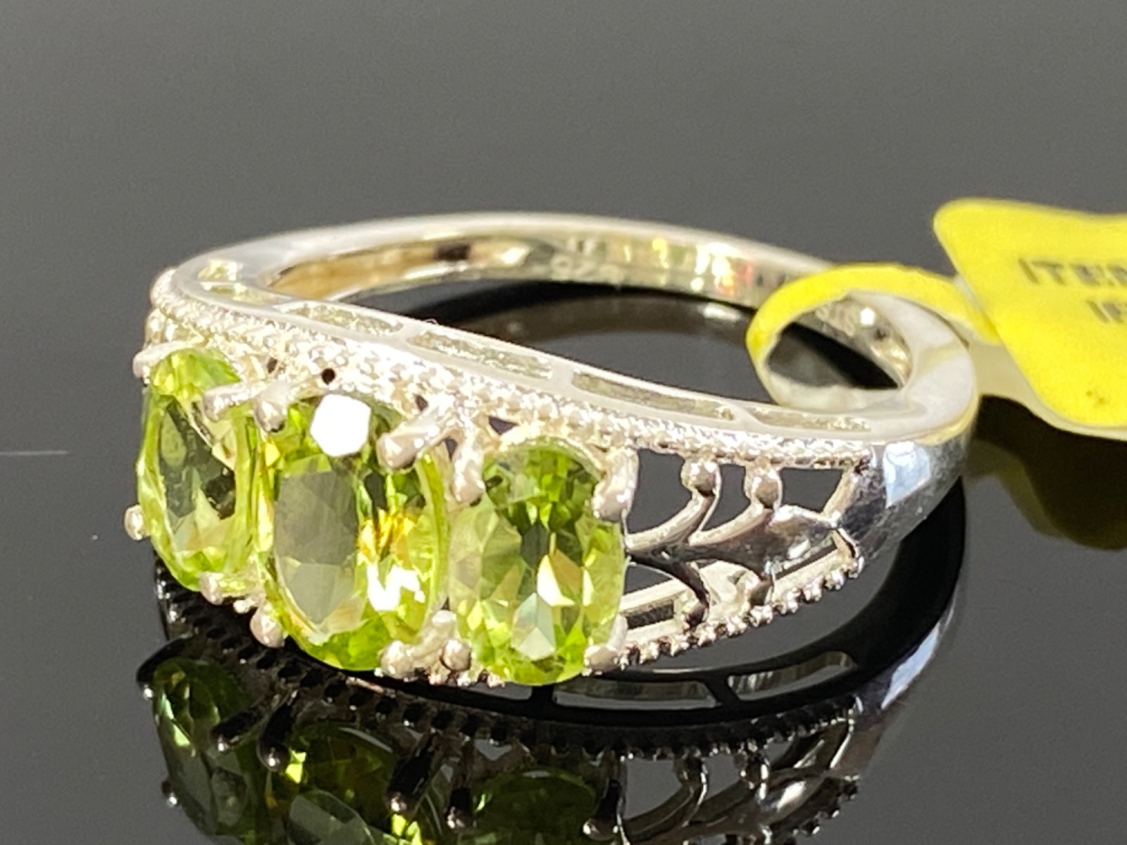 Sterling Silver STS CHUCK CLEMENCY Peridot Ring New w/ Tag – Size 6 / 2 Grams