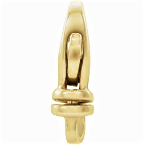 16mm 14k Large Solid Yellow Gold Swivel Lobster Trigger Clasp ITALY