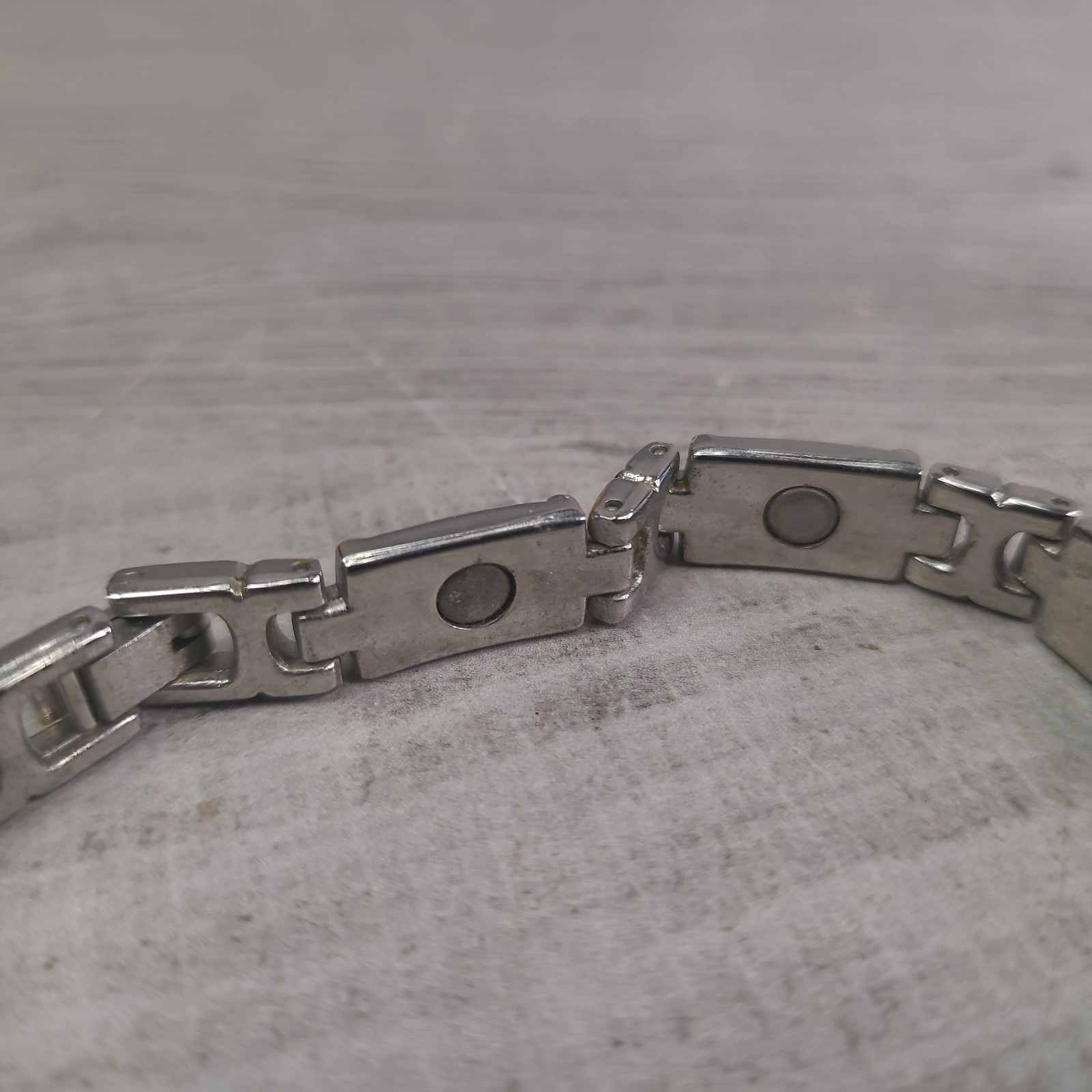 Silver & Gold Plated Magnetic Link Bracelet Two Tone Magnetic Bracelet
