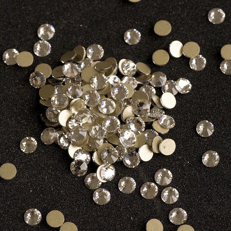 1440pcs All Colors 3D Nail Art Crystal Non Hotfix Flatback Rhinestones SS3-SS12