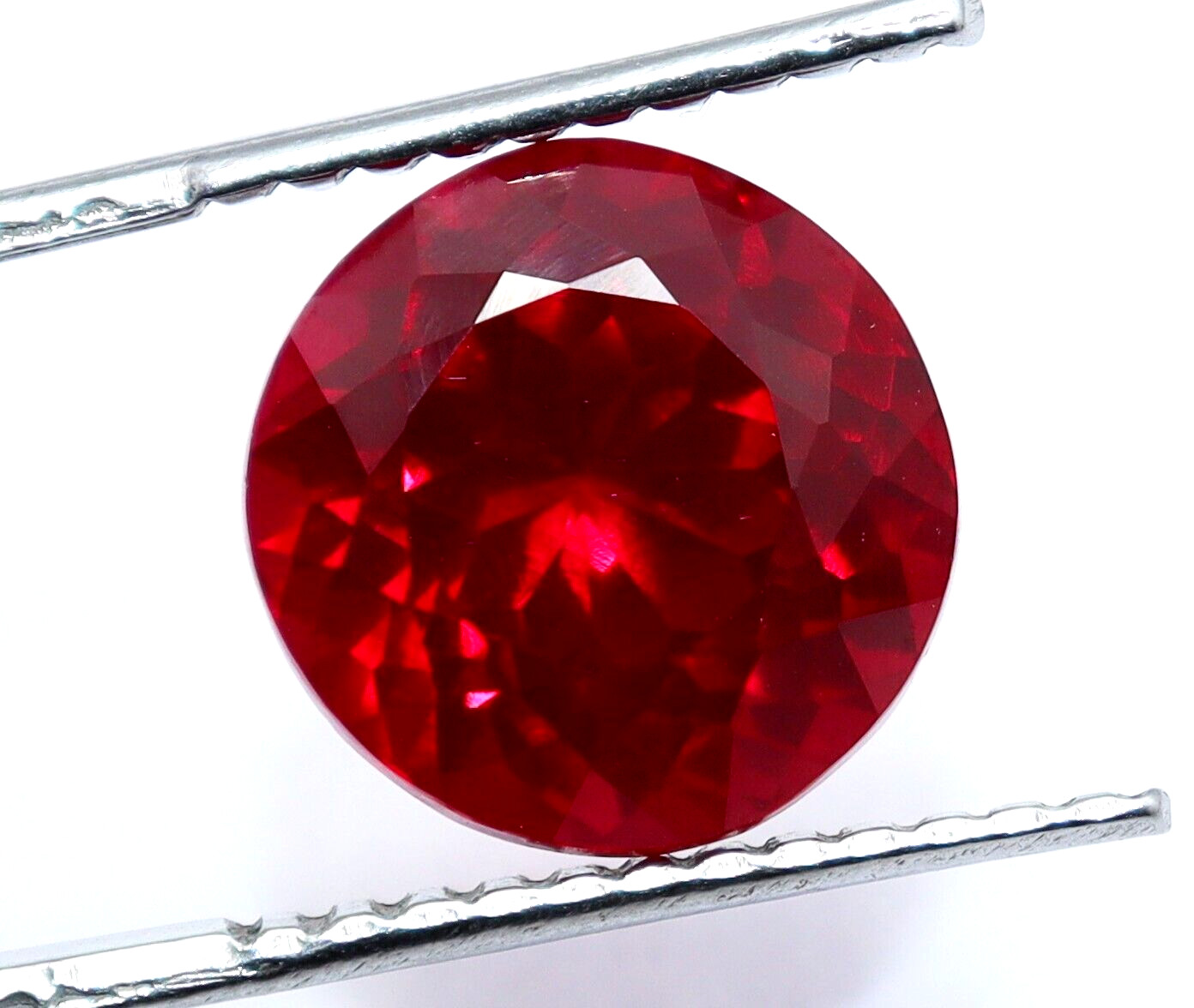 Natural Ruby Burmese Round Cut 7.80 Ct Red Certified Loose Gemstone